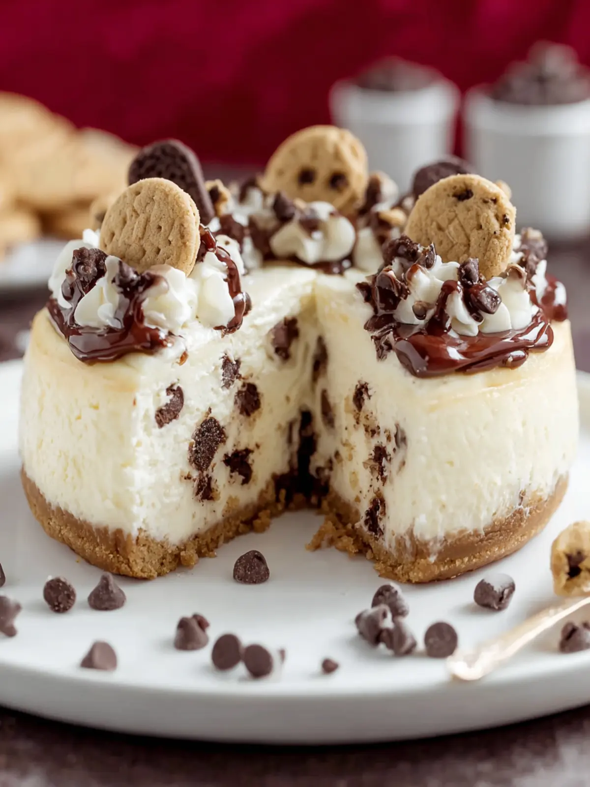 Decadent Cookie Dough Cheesecake First Image