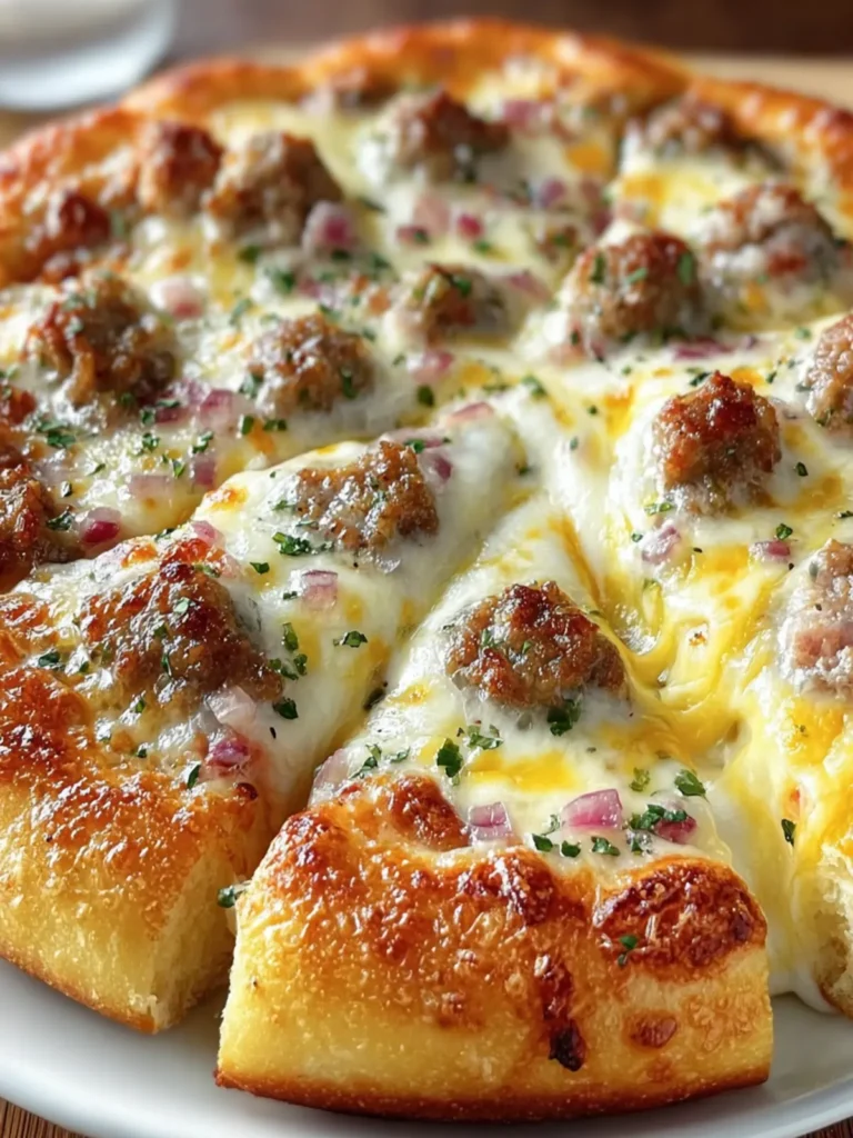 Sausage and Cheese Pizza Delight First Image