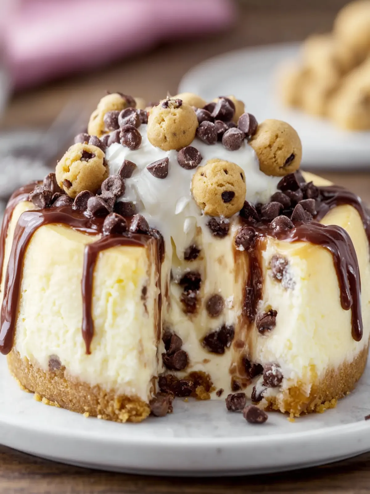 Decadent Cookie Dough Cheesecake First Image