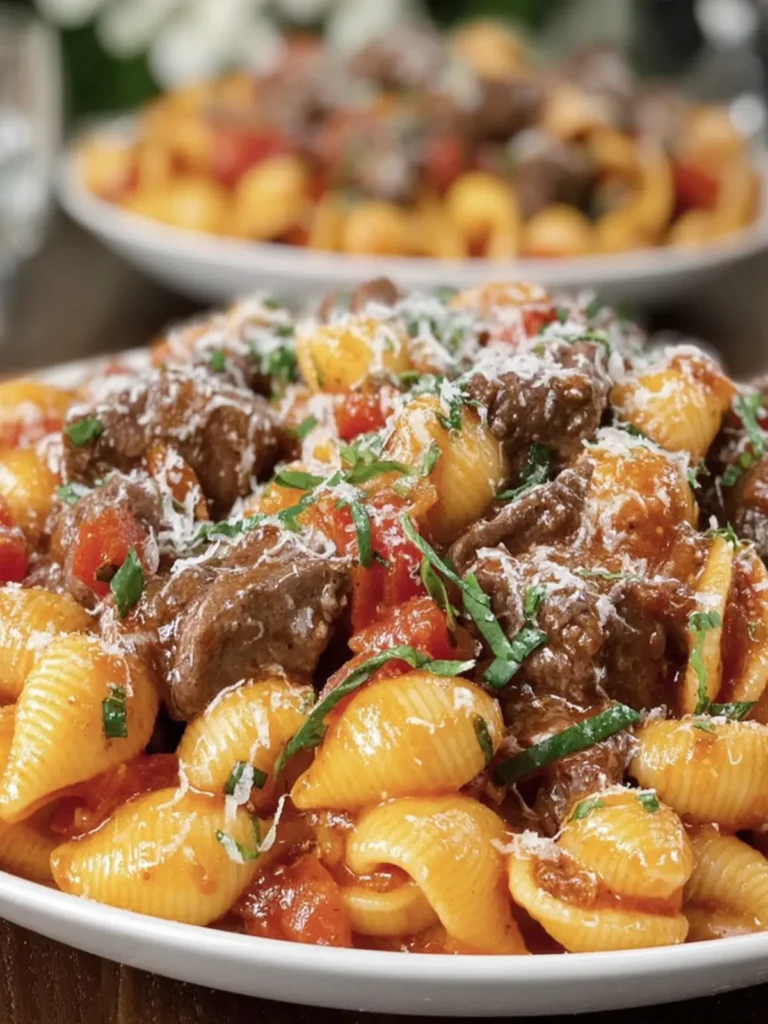 Hearty Beef and Shells Pasta First Image