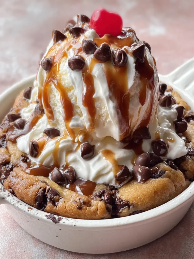 Warm Skillet Cookie Sundae Delight First Image