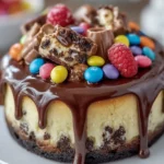 Decadent Chocolate Candy Cheesecake First Image