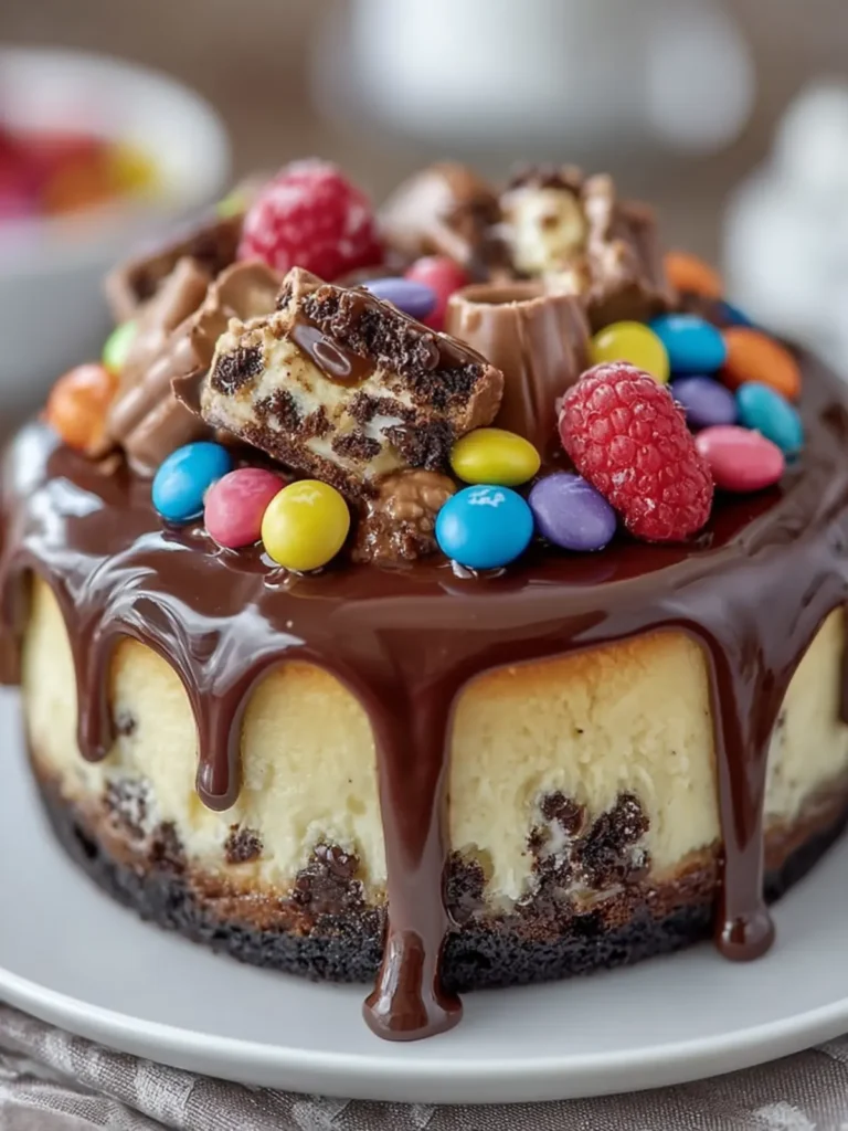 Decadent Chocolate Candy Cheesecake First Image