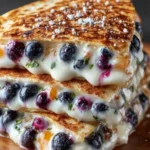 Grilled Blueberry Creamy Quesadilla First Image