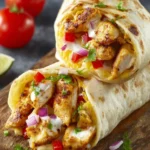 Chicken Fajita Burritos Recipe First Image