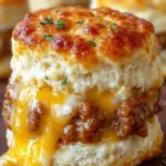 Savory Cheese and Sausage Biscuit First Image