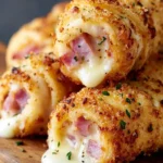 Crispy Ham and Cheese Rollups First Image