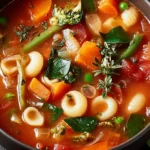 Cozy Minestrone Soup Recipe - A Warm Comfort Dish First Image