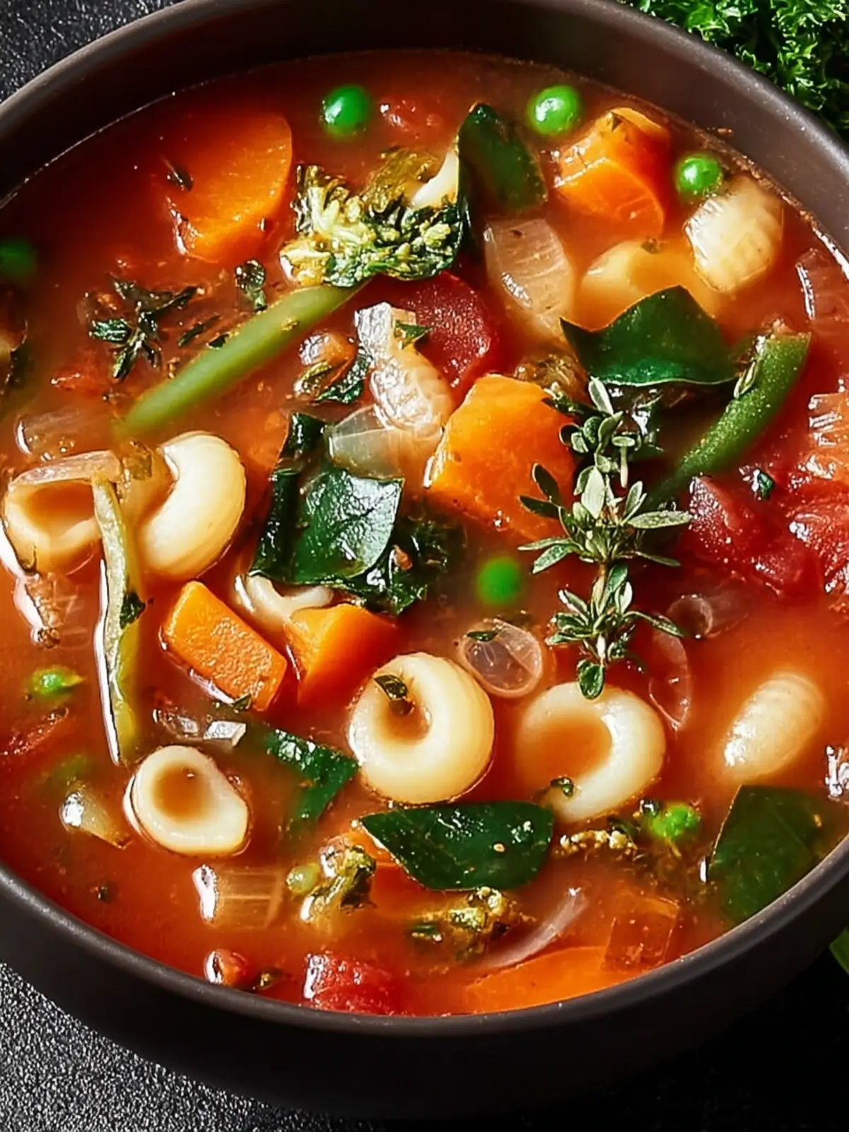 Cozy Minestrone Soup Recipe - A Warm Comfort Dish First Image