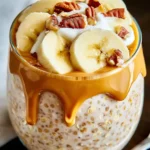 Creamy Peanut Butter Overnight Oats with Banana Recipe First Image