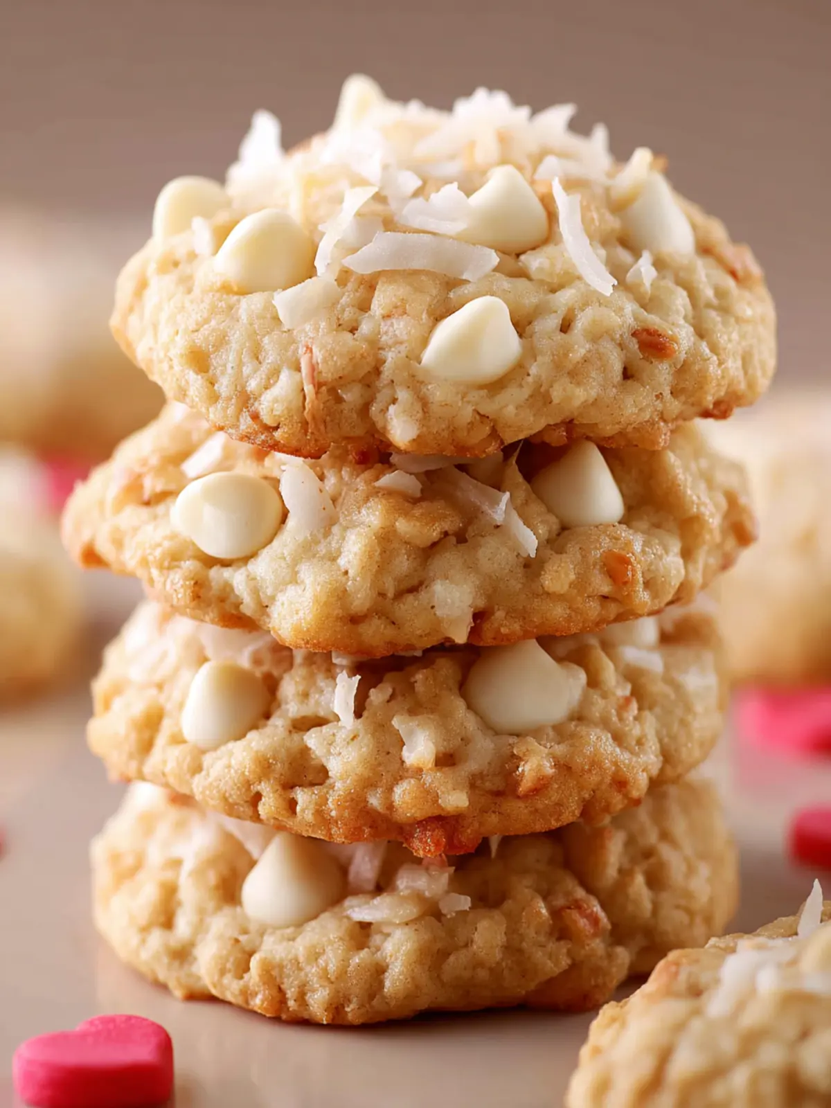 White Chocolate and Coconut Cookies First Image