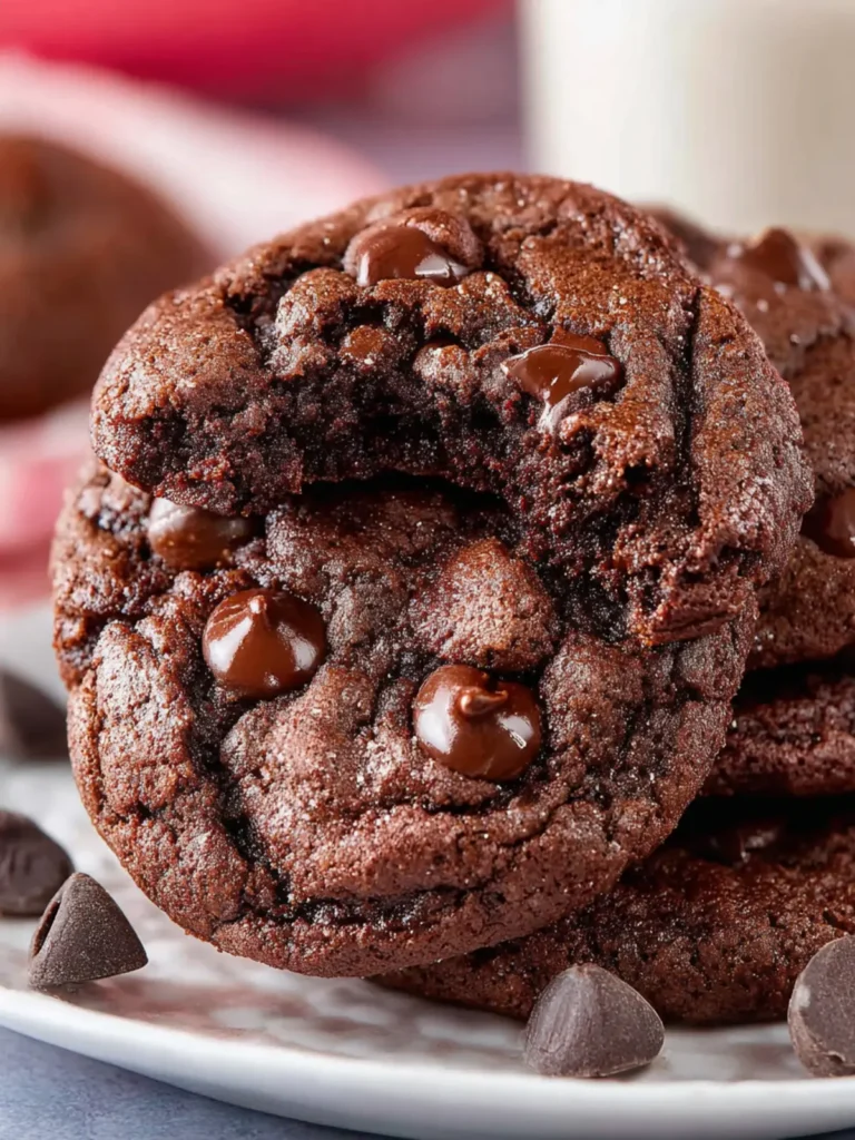 Double Chocolate Chip Cookies First Image