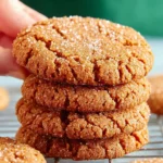 Almond Flour Ginger Molasses Cookies First Image