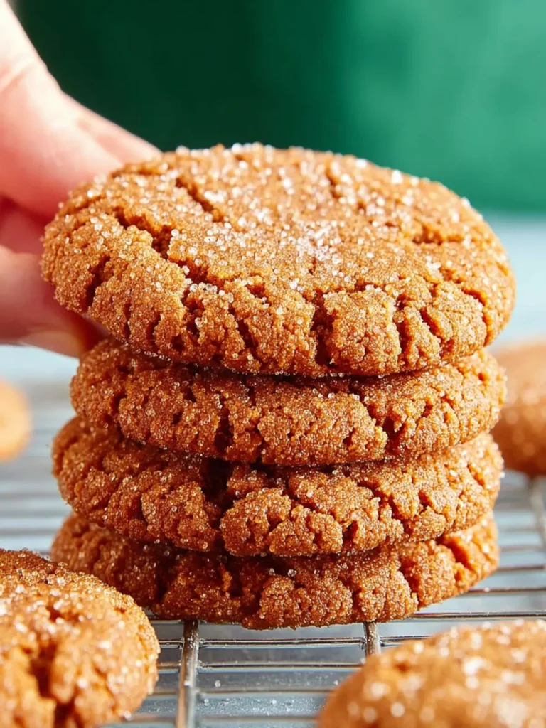 Almond Flour Ginger Molasses Cookies First Image