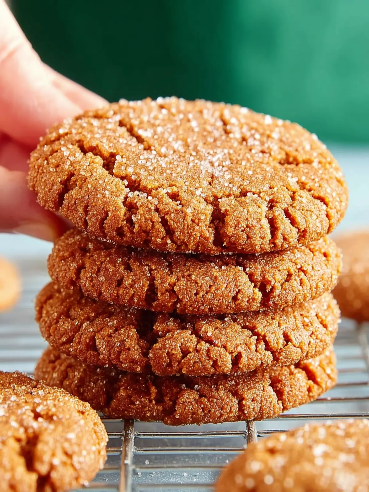 Almond Flour Ginger Molasses Cookies First Image