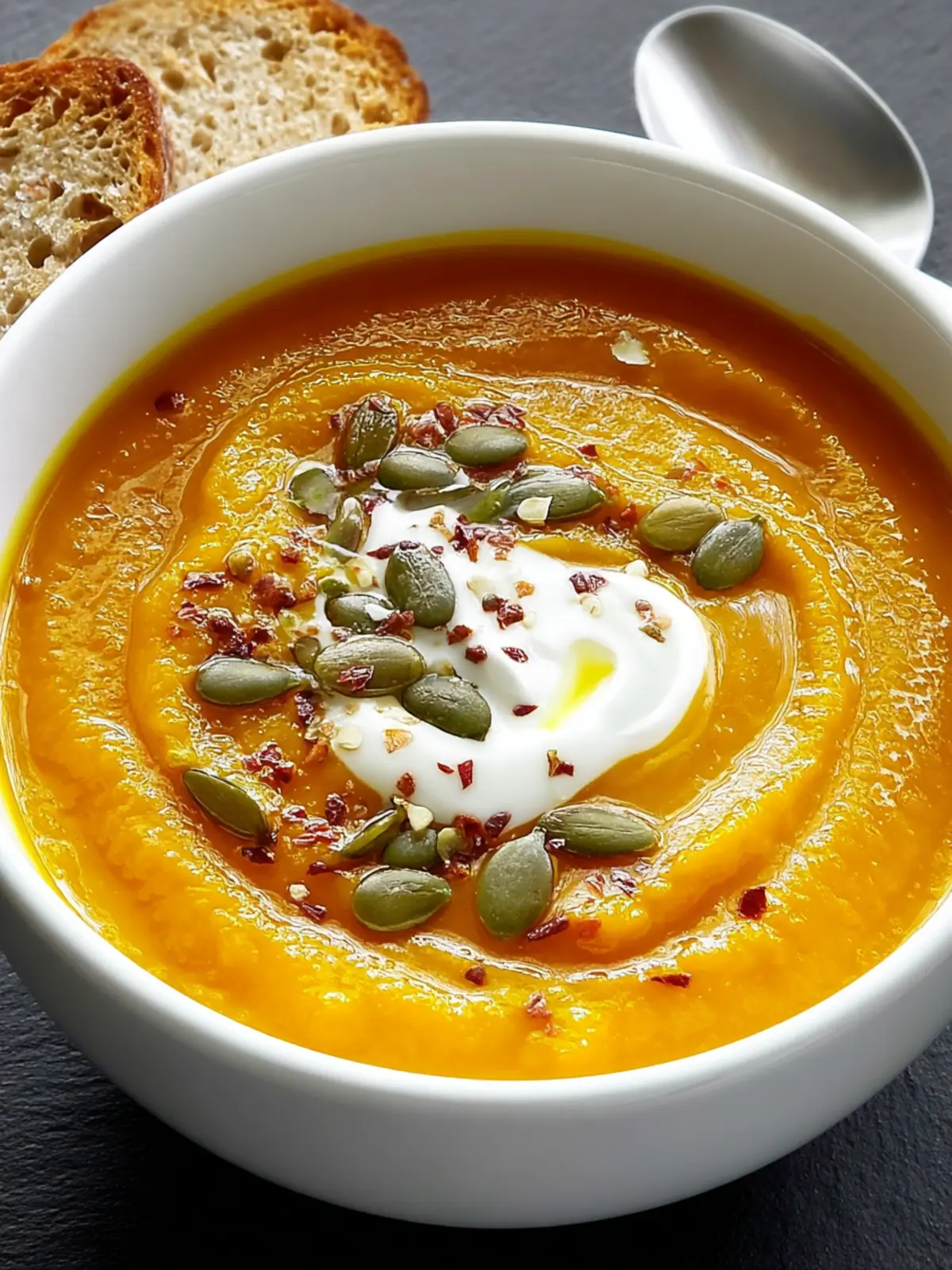 Irresistible Vegan Carrot and Sweet Potato Soup Recipe First Image