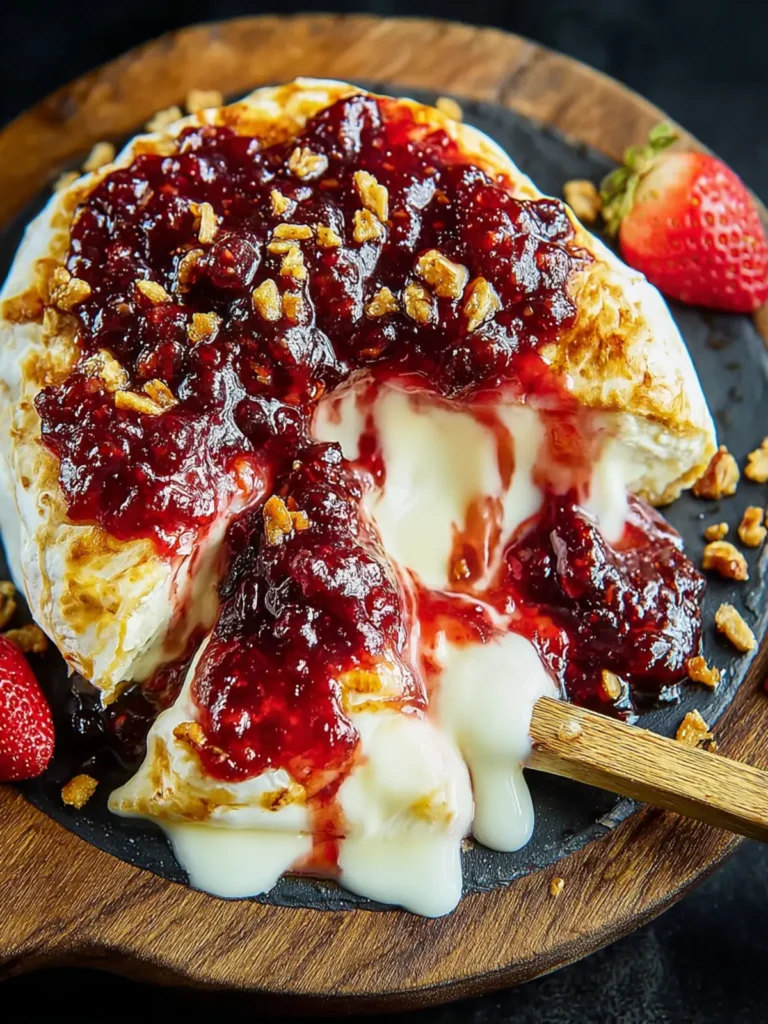Irresistible 3-Ingredient Baked Brie with Jam Recipe First Image