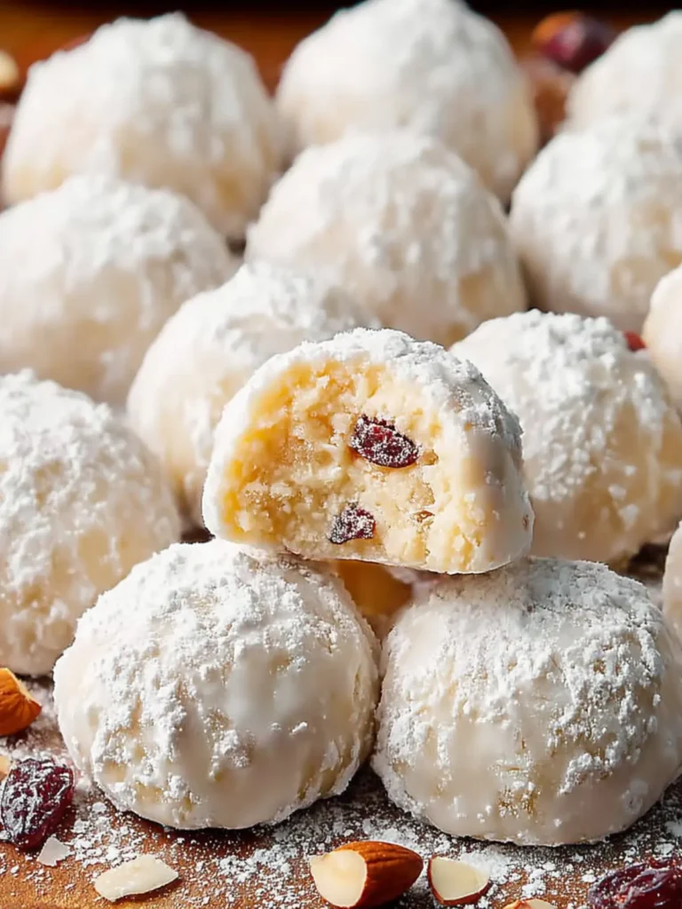 Cashew Snowball Cookies First Image