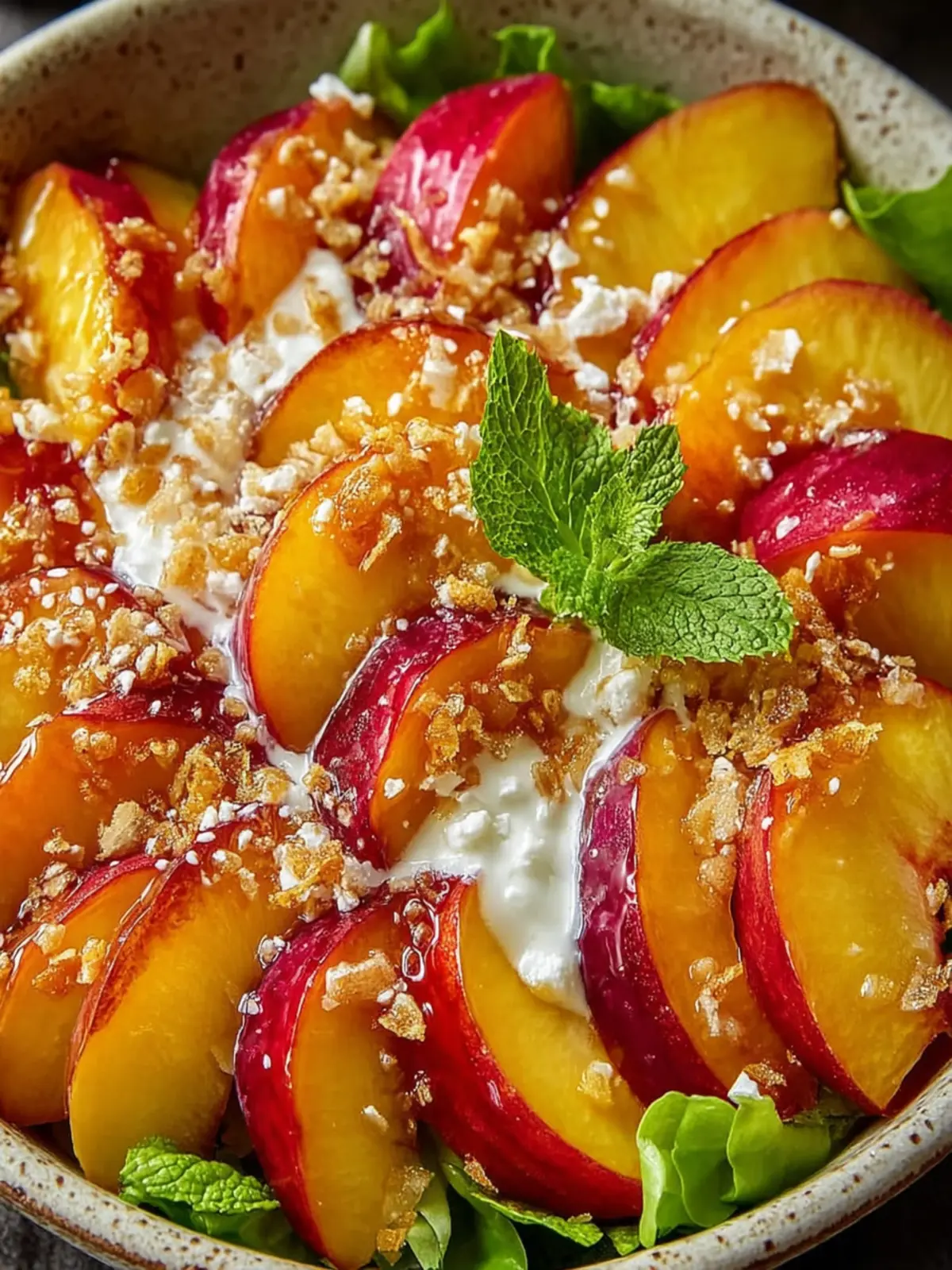 Millionaire Peach Salad First Image
