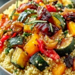 Flavorful Turmeric Roasted Vegetable Couscous Recipe First Image