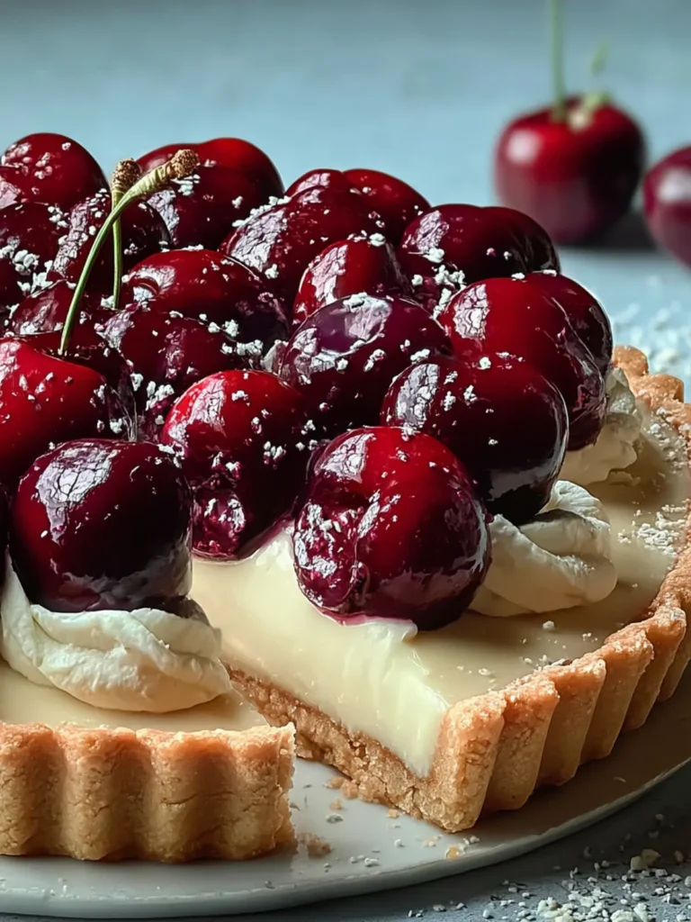 Cherry Mascarpone Tart First Image