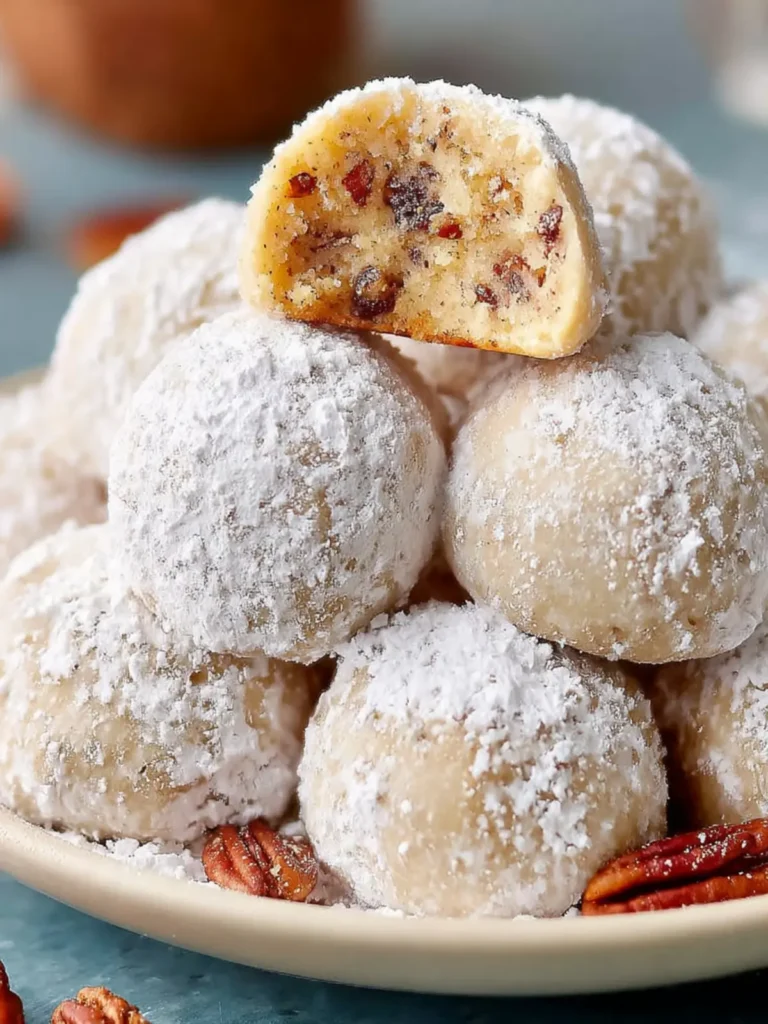 Pecan Snowball Cookies First Image