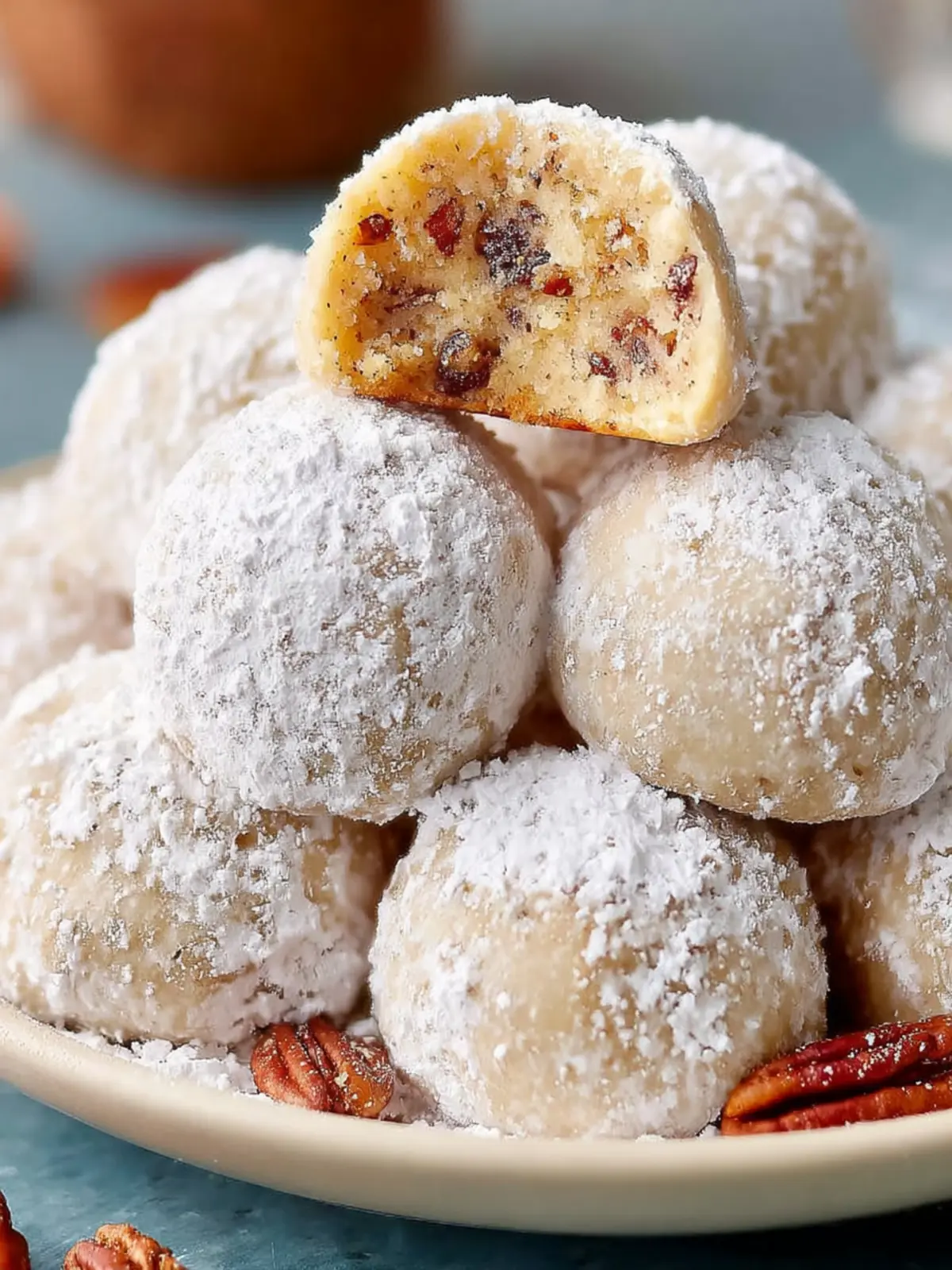 Pecan Snowball Cookies First Image