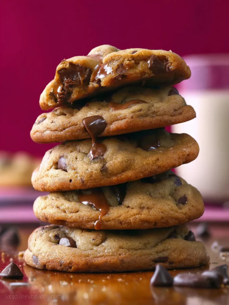 Chewy Chocolate Caramel Chip cookies First Image