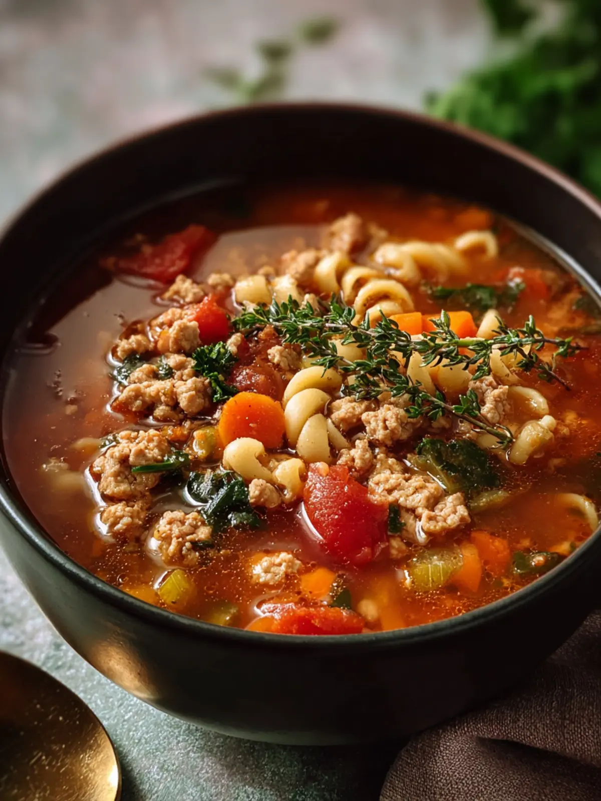 Hearty Italian Ground Turkey Soup Recipe for Cozy Nights First Image