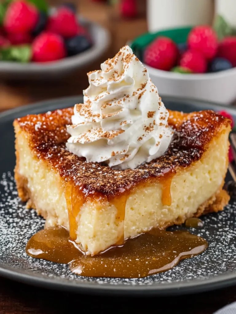 Impossible Eggnog Pie First Image