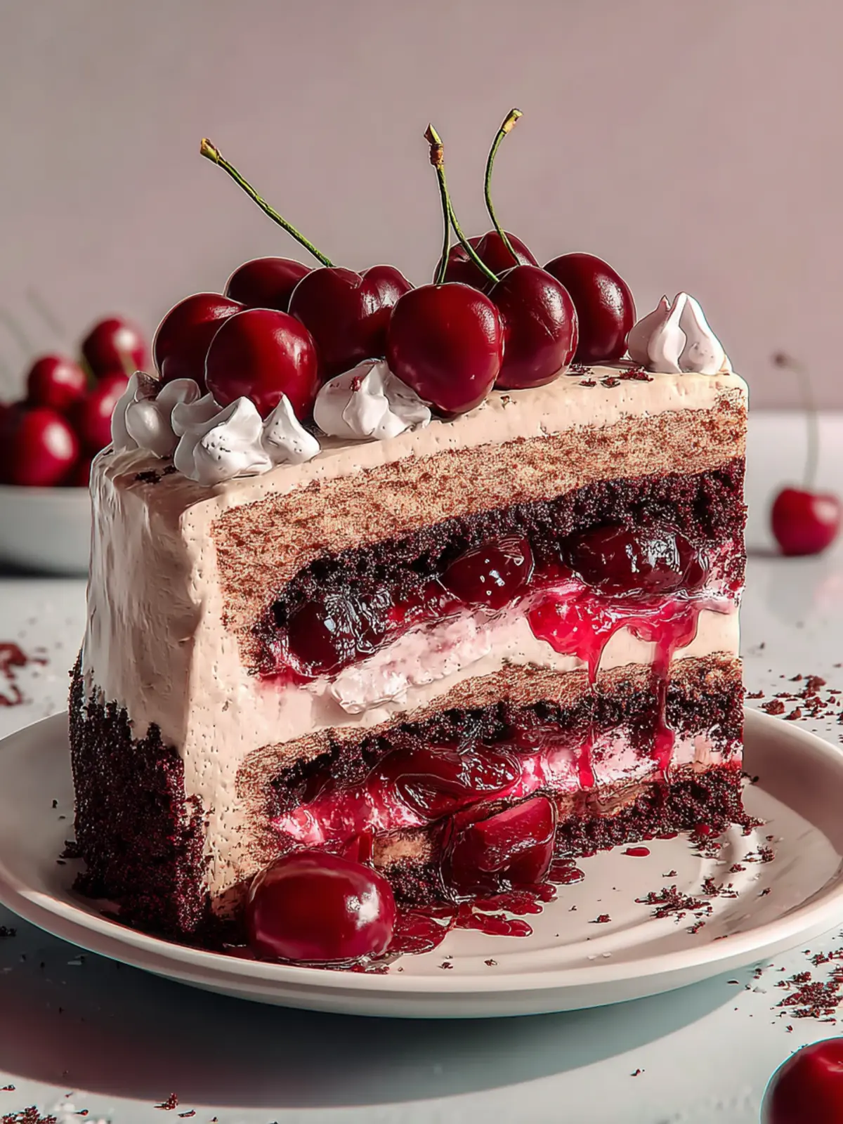 Cherry Cake Recipe First Image