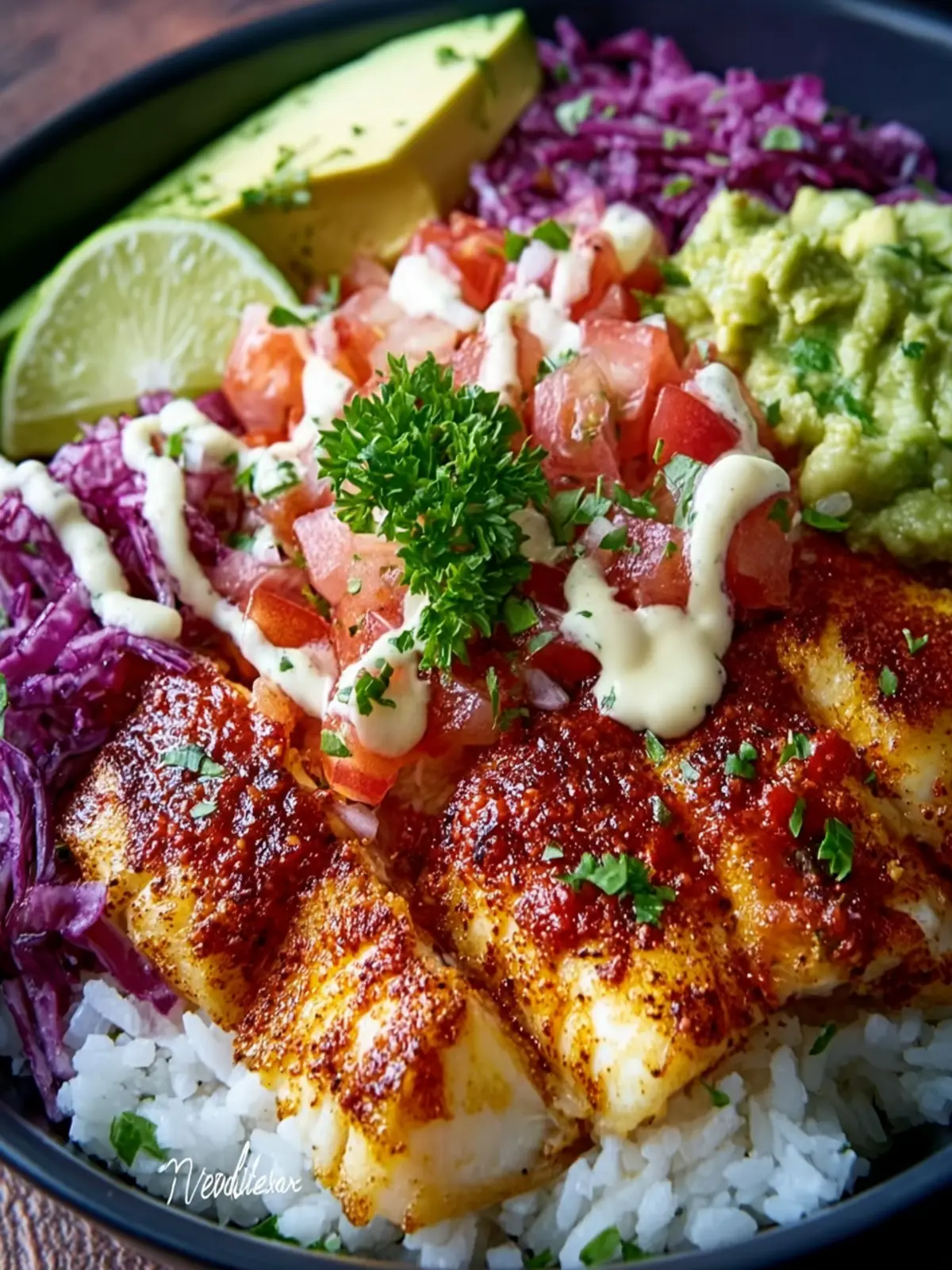 Low Carb Fish Taco Bowls First Image