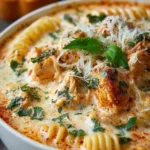 Slow Cooker Creamy Chicken Parmesan Soup First Image