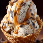 No Churn Caramel Chocolate Chunk Ice Cream First Image