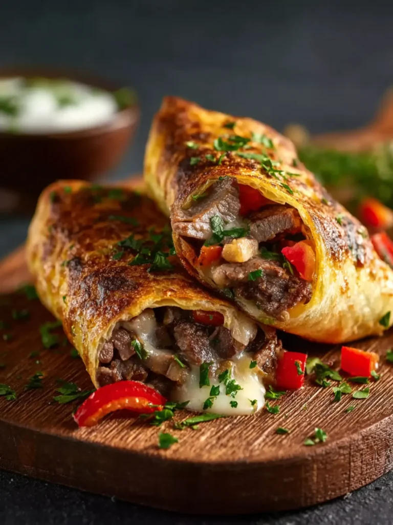 Keto Philly Cheesesteak Rolls First Image