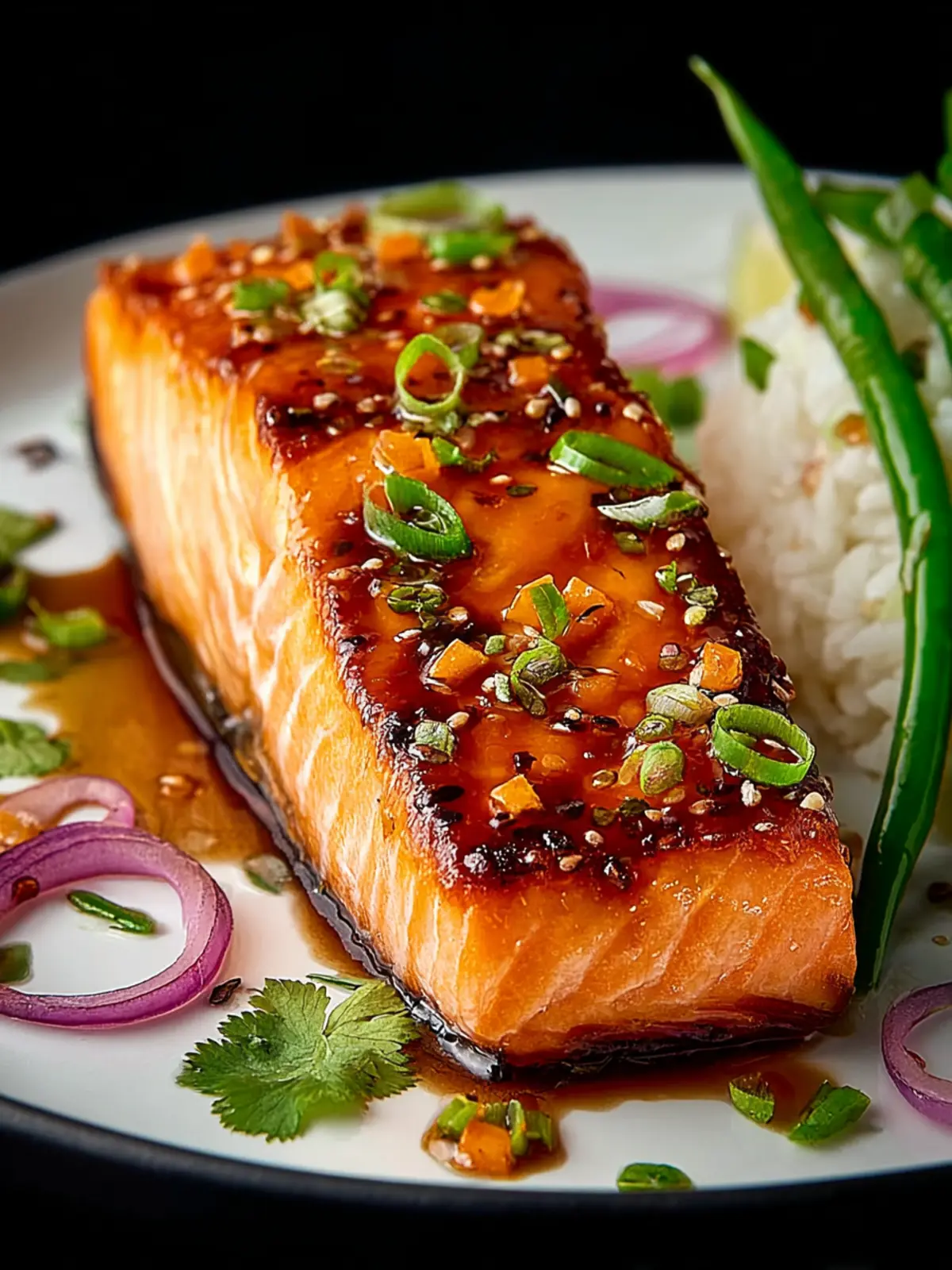 Apricot Dijon Glazed Salmon First Image