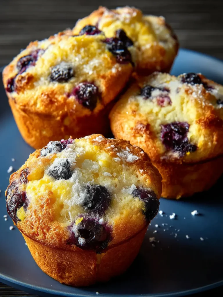 Cottage Cheese Blueberry Muffins First Image