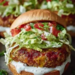 Oven-Baked Cabbage Burgers First Image