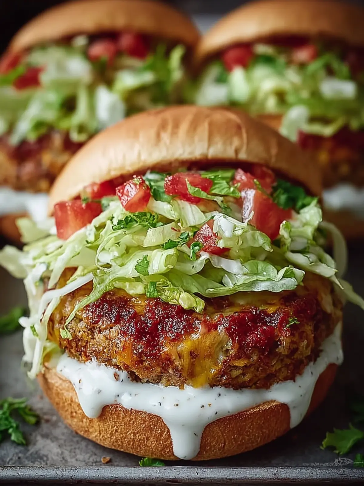 Oven-Baked Cabbage Burgers First Image