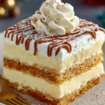 Irresistible Eggnog Eclair Cake for Holiday Cheer First Image