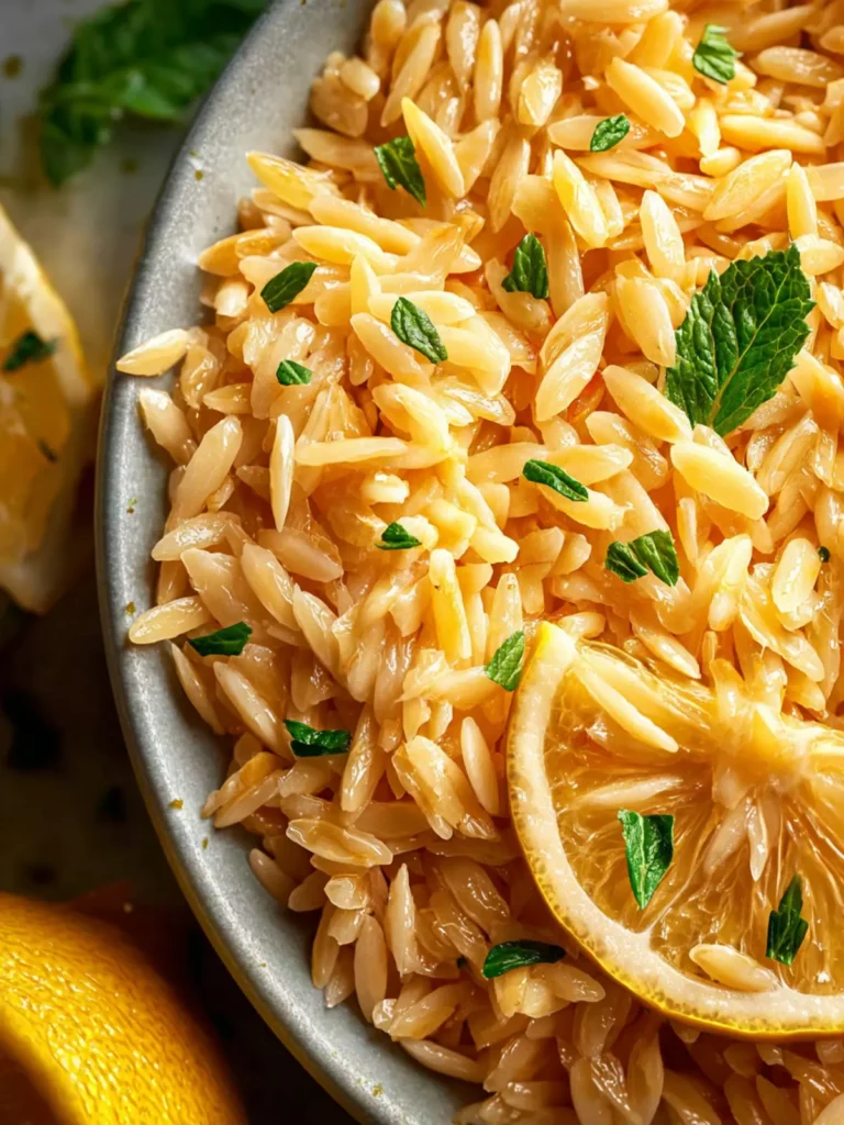 Zesty Lemon Orzo Recipe – Perfect for Any Occasion First Image