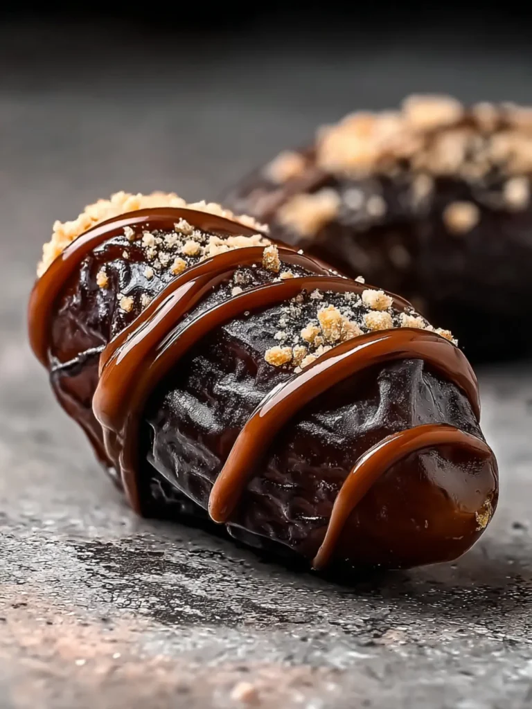 Indulge in No-Bake Dark Chocolate Stuffed Dates Recipe First Image