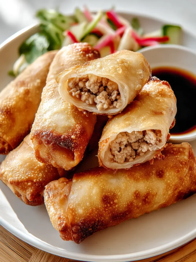 Baked Egg Rolls with Ground Turkey First Image
