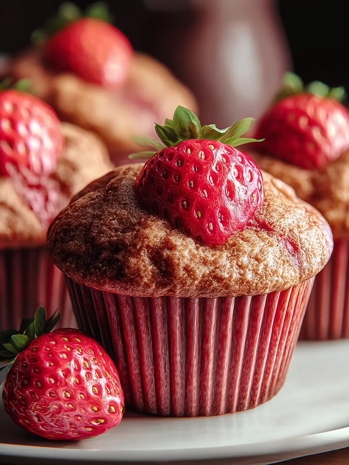 Delicious Vegan Double Strawberry Muffins Recipe to Try First Image