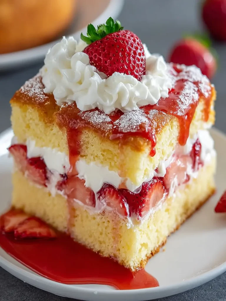 Japanese Strawberry Sponge Cake (Strawberry Shortcake) First Image