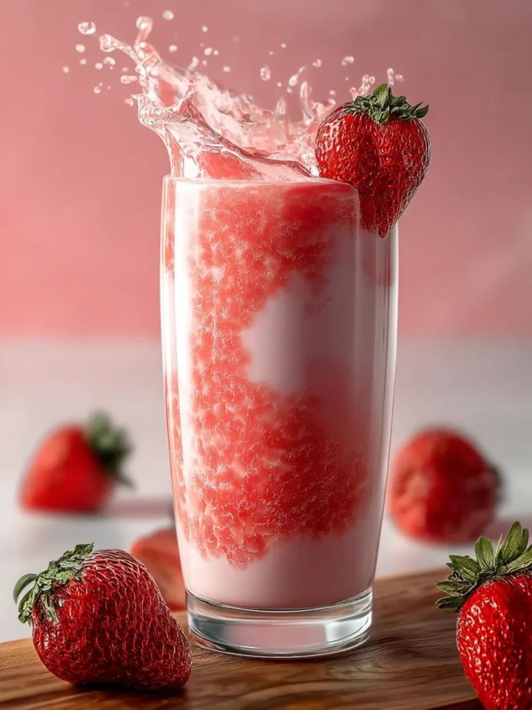 Irresistible Homemade Korean Strawberry Milk Recipe First Image
