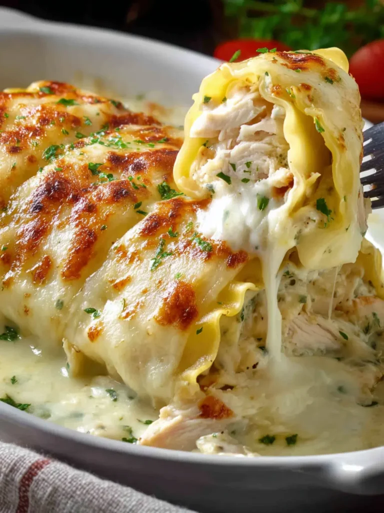 Chicken Alfredo Lasanga Roll Ups First Image