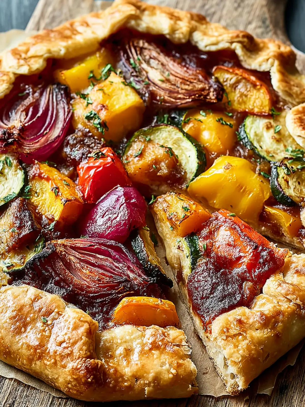 Balsamic Roasted Veggie Galette Recipe First Image