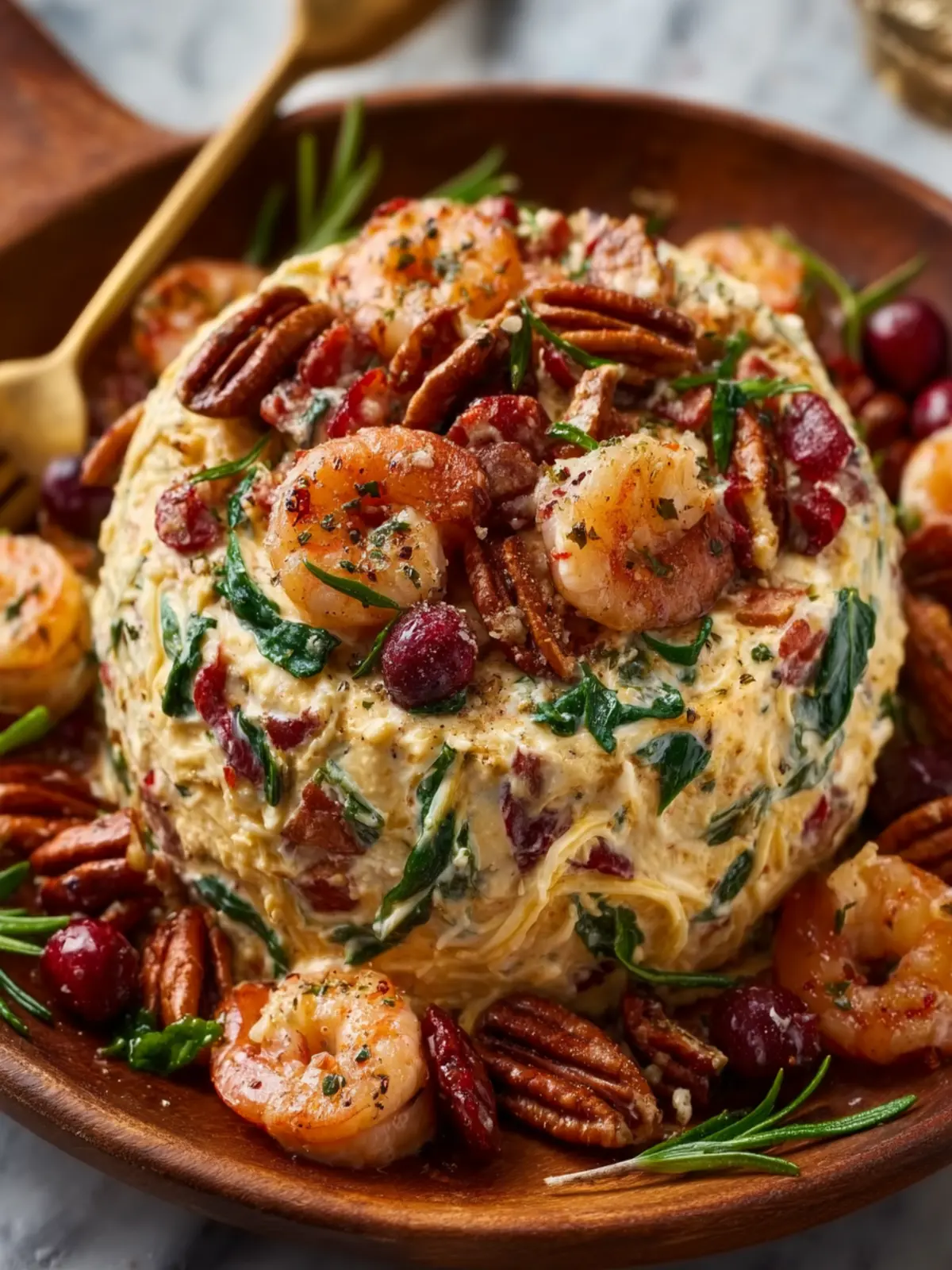 Cranberry Pecan Cream Cheese Ball (Easy Holiday Appetizer) First Image