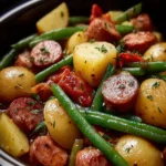 Comforting Crockpot Kielbasa Potatoes Green Beans Delight First Image